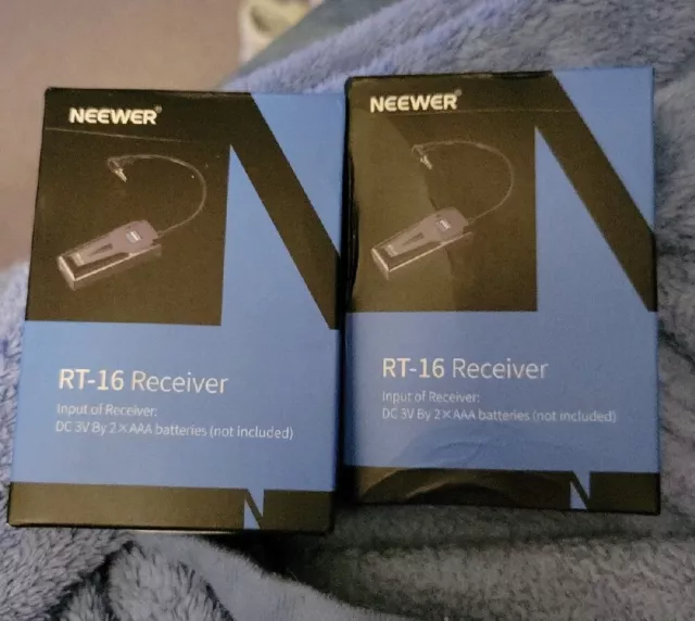 2 receptores disparadores flash esclavos inalámbricos profesionales Neewer RT-16 16 CANALES