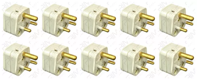 10 x Click PA165 Round Pin Plugs - 2 Amp