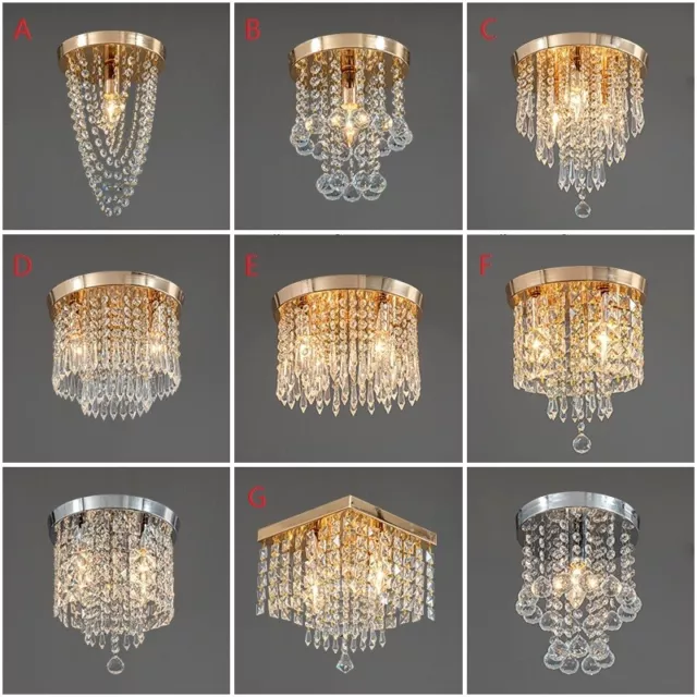 Crystal Lamp Hallway Ceiling Light Bedroom Pendant Light Bar Chandelier Lighting