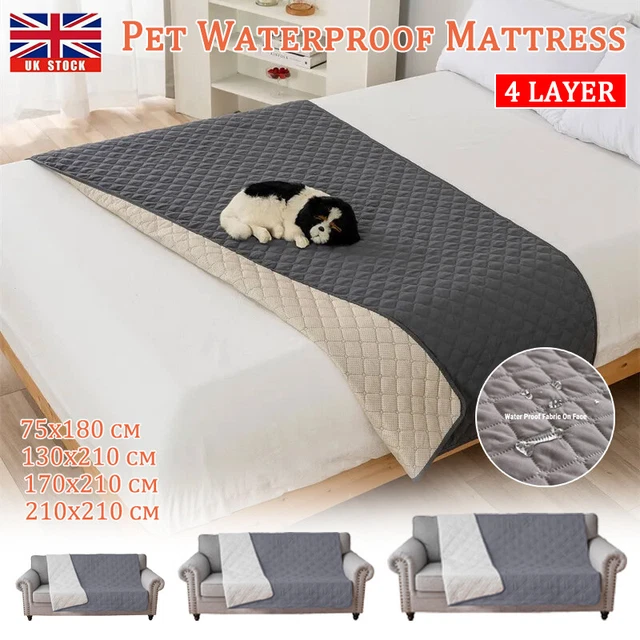 Waterproof Quilted Bed Cover Pet Mattress Protector Sofa Mat Blanket Bedspread