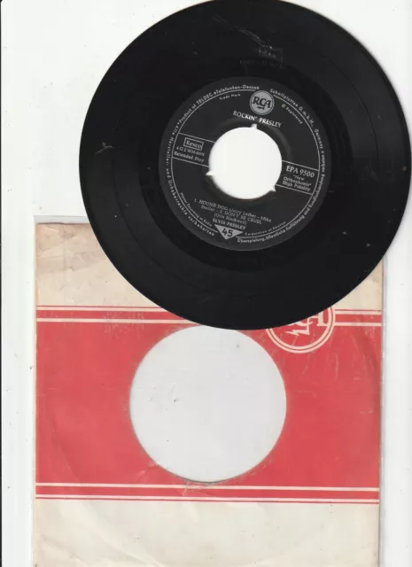 Elvis PRESLEY EP Rockin` Presley-Hound Dog -Heartbreak Hotel-I Want★RCA EPA 9500