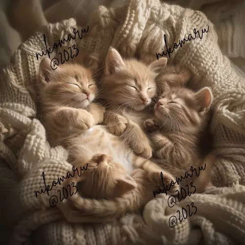 Digitales Bild, Foto, Hintergrund, Desktop-Kunst, schlafende Katzen, Kätzchen