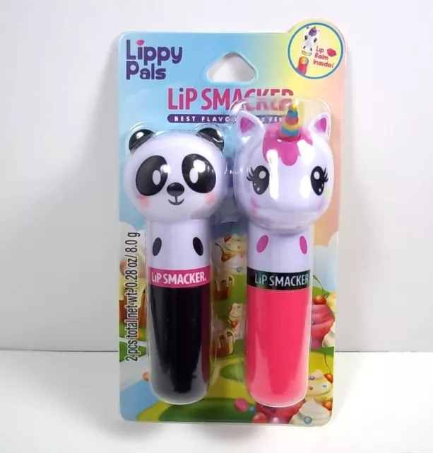 Lip Smacker Lippy Pals 2 pack lip balm Cuddly Cream Puff & Unicorn Magic flavors