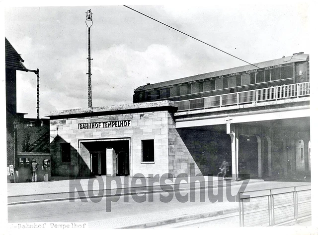 Original Wagen Foto - CIWL Schlafwagen am neuen Bahnhof Berlin-Tempelhof, 1931