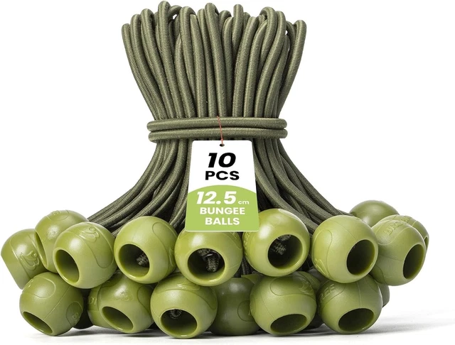 Corde Elastiche Con Sfere | 30 Pezzi | Per Teloni, Tende E Carico | Diametro 4mm X 10m | Altamente Elastiche E Resistente - Foto 4