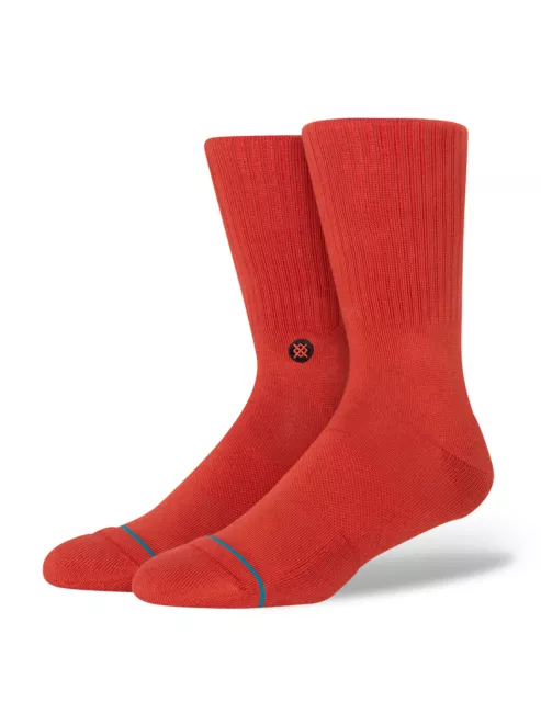 Stance Icon Crew Socks Dark Red men