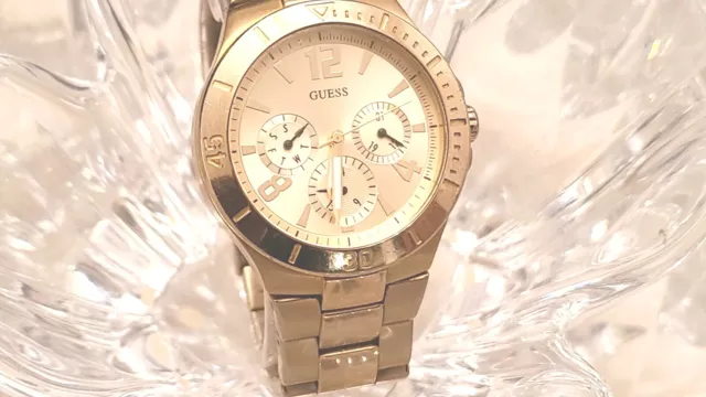 GUESS Multi-function Gold w/ Gold Dial Stainless Steel  Womens Watch  U1261L1