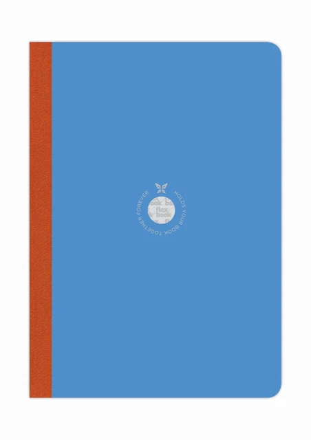 Flexbook smartbook rivestito 160 pagine copertina carta ecologica 17*24 cm/fodera/blu