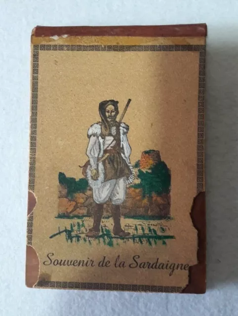 Costumi Sardi Lotto 24 Cartoline In Sughero Sardegna Vintage Art Folk