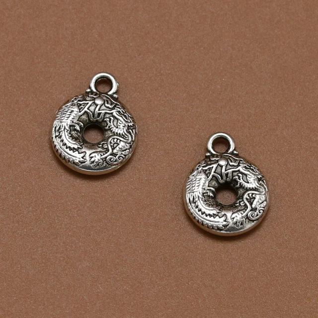 20 Stück Alloy Peace Buckle Anhänger Charms DIY Schmuck Herstellung Zubehör für 4