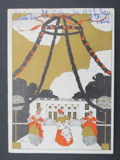 Programme Théatre de Paris 1923 La Flambée Talbot Illustrateur Degranges