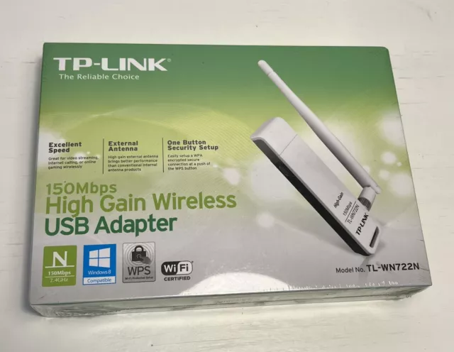 TP-Link TL-WN722N (Ver 1.1) 150Mbps High Gain Wireless USB WiFi Adapter