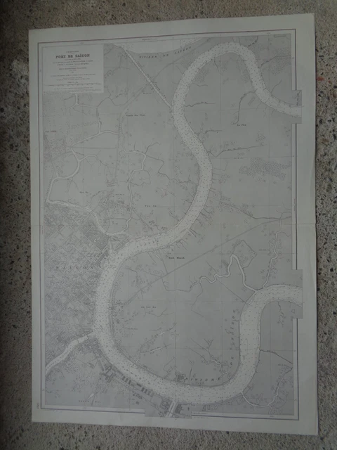 CARTE MARINE / Port de Saïgon  1946-1993