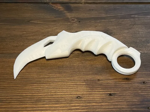 VALORANT  Champions Karambit Knife - 3D Printed 1:1 Scale - Non Painted Model