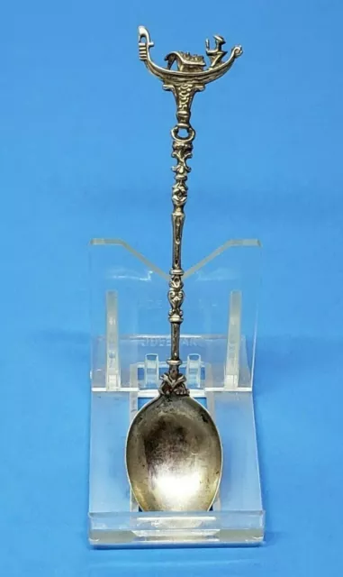 Vintage Silverplate Souvenir Spoon - Venice Italy Canal Gondola