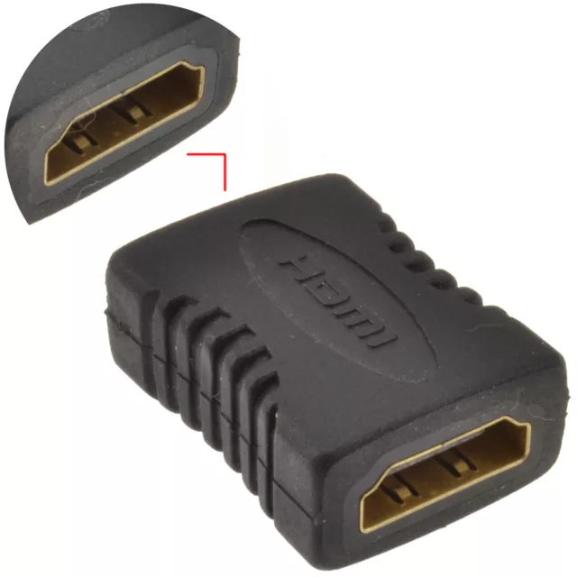 Coupleur HDMI menuisier prise femelle vers prise femelle OR 1080P 4K étendre câble TV