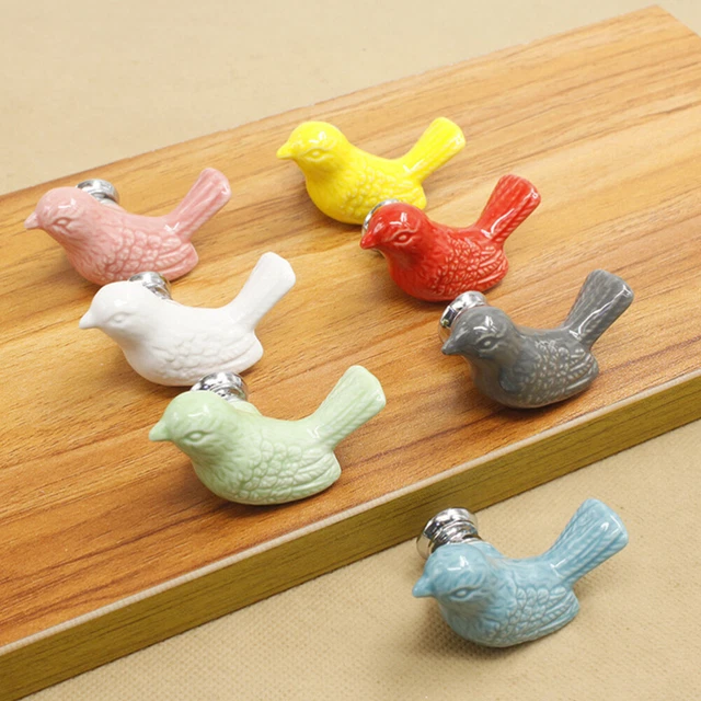 Armoire en céramique en forme de tiroir à oiseaux armoire de traction porte garde-robe enfant 3