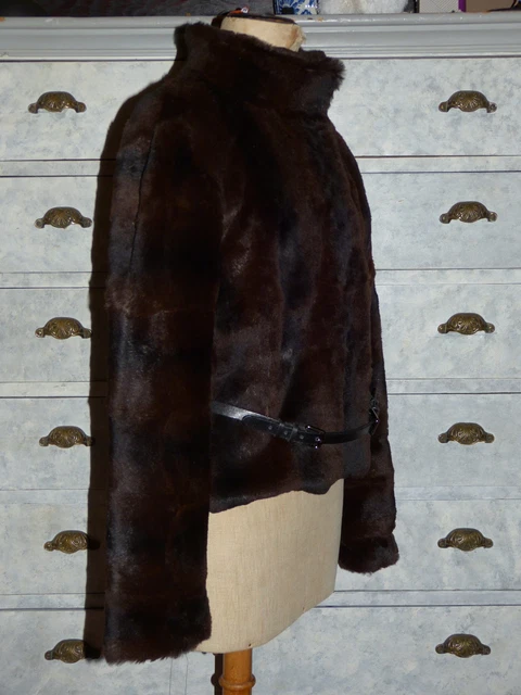 Topshop - Veste en similicuir et vinyle craquelé - Marron | ASOS Topshop - Veste en similicuir et vinyle craquelé - Marron | ASOS