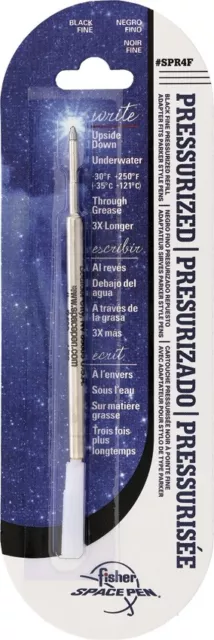 Fisher Space Pen Black Fine Point Ink. Refill Pressurized Writes Underwater