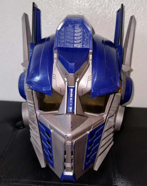 2008 Hasbro Transformer Optimus Prime Voice Changer Works Helmet Mask Cosplay