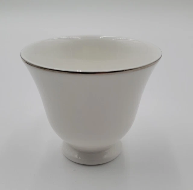Crown Staffordshire Bone China Platinum Band Footed Tea Cup Federated Store 3