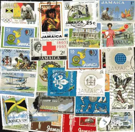 Jamaique - Jamaica 400 timbres différents