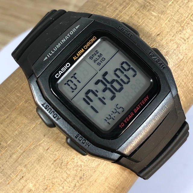 Casio alarm chrono black outlet