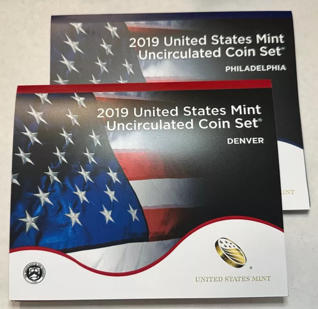 2019 US Mint Uncirculated P & D 20 Coin Set *FREE SHIPPING* (IN SEALED OGP BOX)