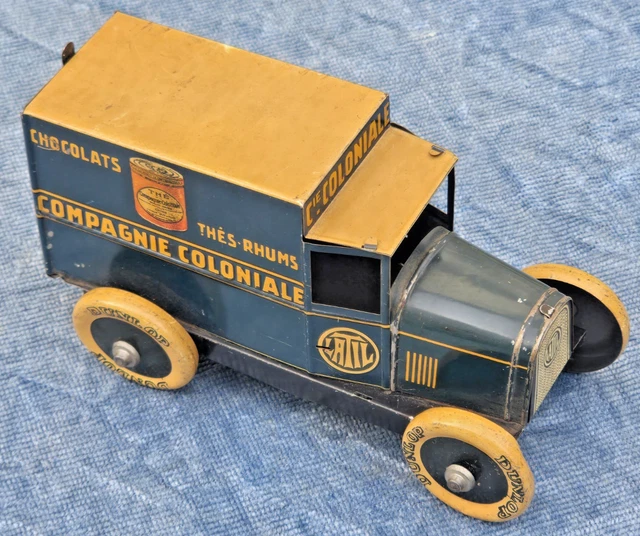 Jouet Vintage Camion Benne à Friction - Ancien, En Tôle Et Plastique (France)