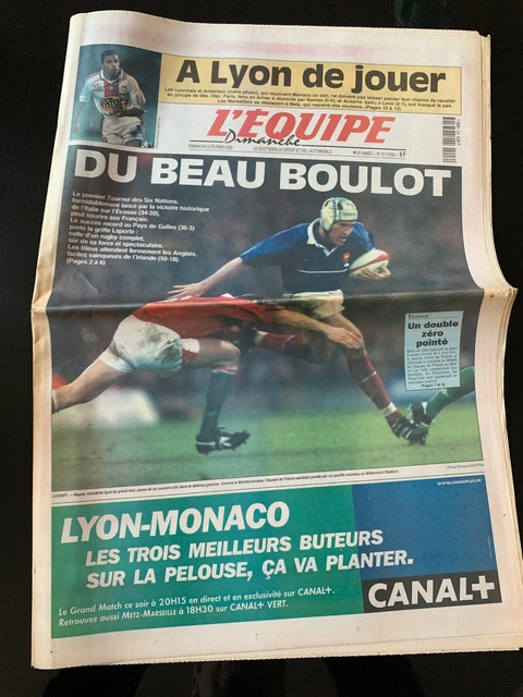 L'Équipe 27 Janvier 1983 - Rugby France Écosse - Tournoi 5 Nations - Édition Originale