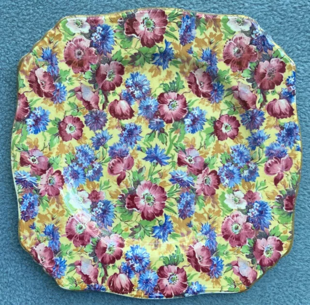 Royal Winton Royalty Chintz Square Bread Plate