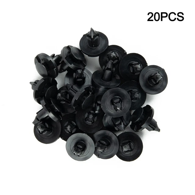 CLIPS RIVETS NOIR Bus Caravanes Garde-boue Pare-chocs Plastique Poussée ...