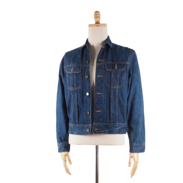Edwin Vintage Men's Blue Denim Jean Trucker Jacket size S / M