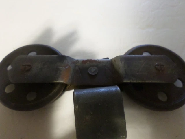 Vintage Barn Door Trolley 3 Inch Wheels x 8 In.Long
