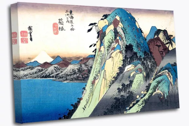 Utagawa Hiroshige  Hakone View Of The Lake Asian Canvas Wall Art Picture Print