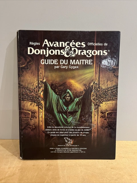 Règles Avancées officielles de Donjons & Dragons Guide Du Maître Par Gary Gygax