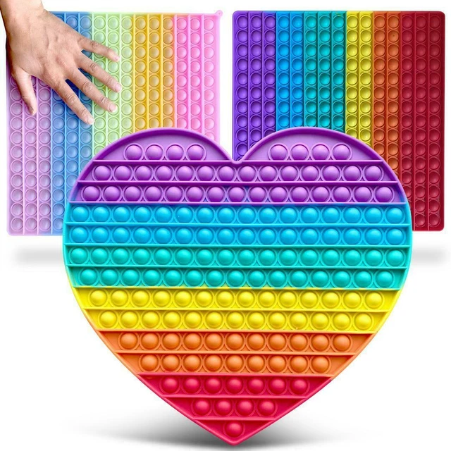 Buy HARRY 2 in 1 Colorful Push Pop It Bubble Fidget Sensory Toy,Autism Special Needs Silicone