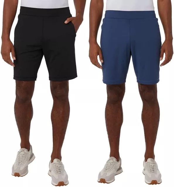 32° Degrees Cool Performance Active Short 2Pk XL Black/Blue Stretch Breathable