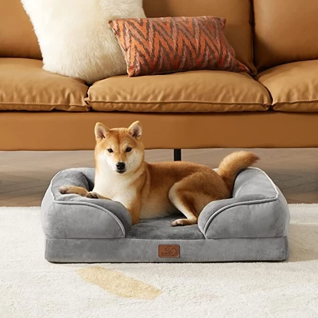 Bedsure Orthopedic Dog Bed for Medium Dogs -Foam Sofa with Removable Washable Co