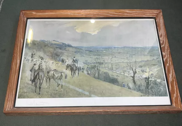 Lionel Edwards signed hunting print
