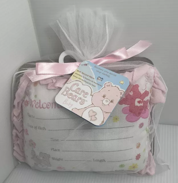 New In Package Care Bears Birth Record Pillow American Greetings 2007 Adorable