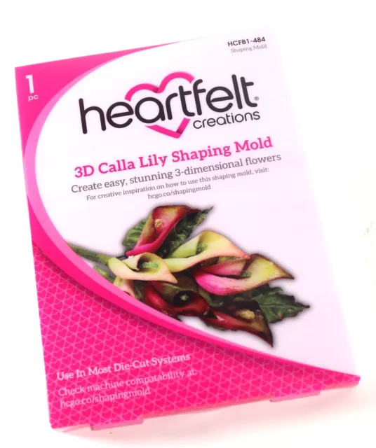 NUEVO - Heartfelt Creations ""3D Calla Lily"" Molde Formativo HCFB1-484