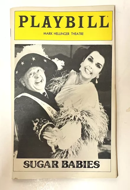 1982 Broadway Playbill Sugar Babies Mark Theater Mickey Rooney Ann Miller