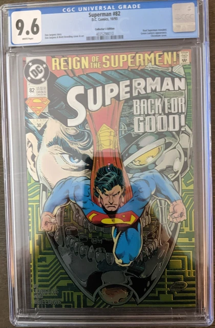 Superman #82 - Cgc 9.6 - Chromium Cover - Collector's Edition