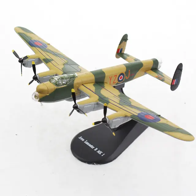 Lancaster MK1 Bomber 617 Bomber Squadron Aircraft Fighter Model Collection 1:144