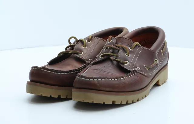Confort Womens Brown Leather Boat Shoe Casual UK 6 EU 39