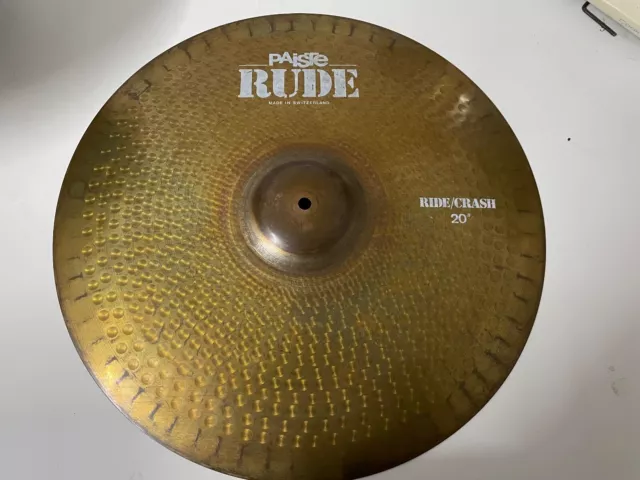 Paiste 20" RUDE Crash Ride Cymbal