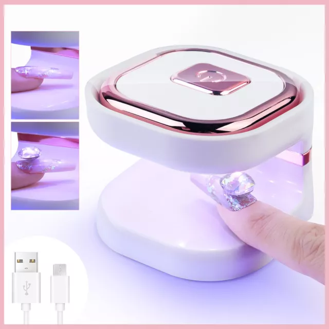 Mini UV LED Nail Lamp Professional Curing Lamp LED Gel UV Nail Dryer USB Charge