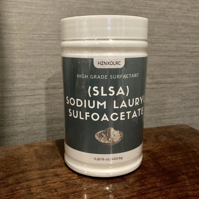 Surfactante de alto grado lauril sulfoacetato de sodio Hznxolrc SLSA 1 lb CB012