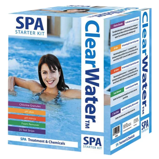 Clearwater Swimming Spa Hot Tub Treatment Starter Chemical Kit 3